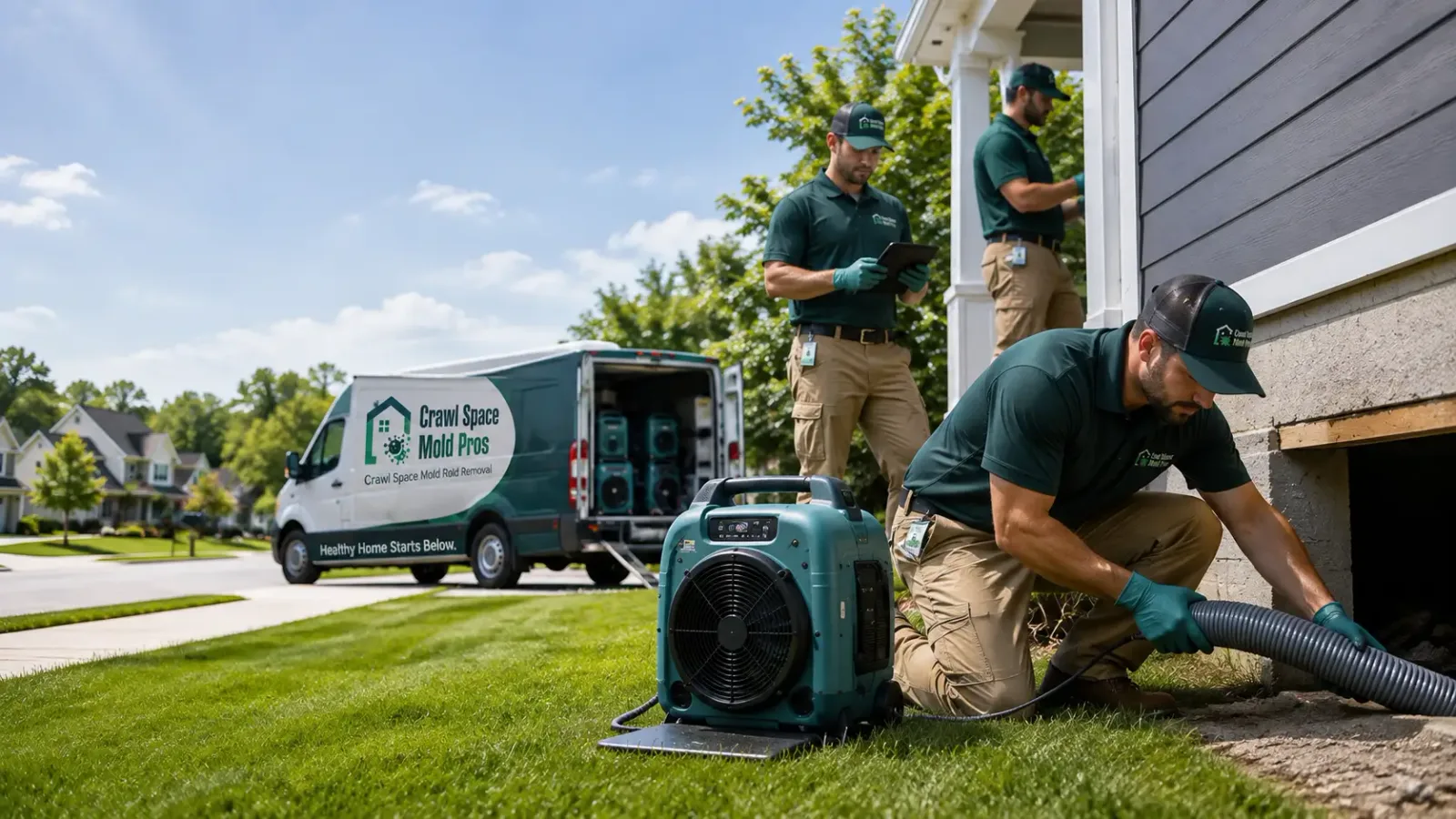 Crawl Space Mold Removal in Alamo, ND